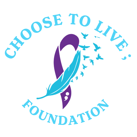 CHOOSE TO LIVE FOUNDATION blue